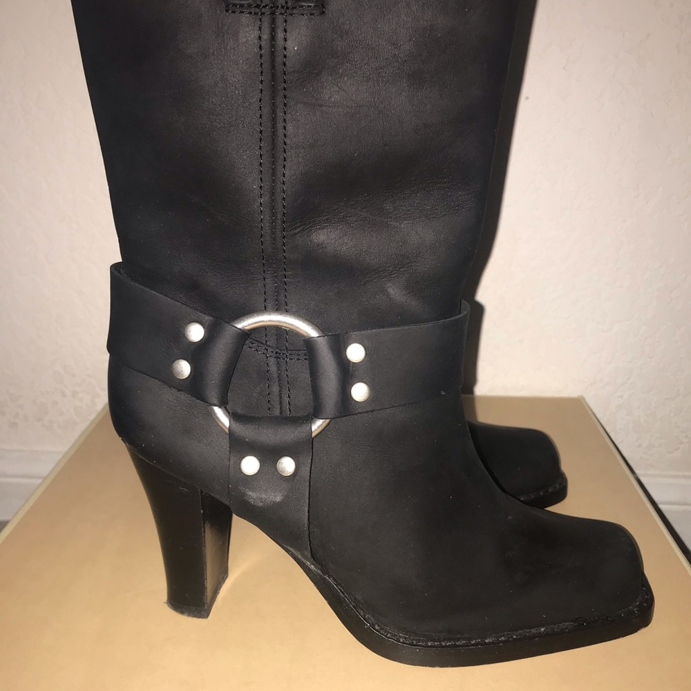 Michael by Michael Kors Black  Motorcycle Boots